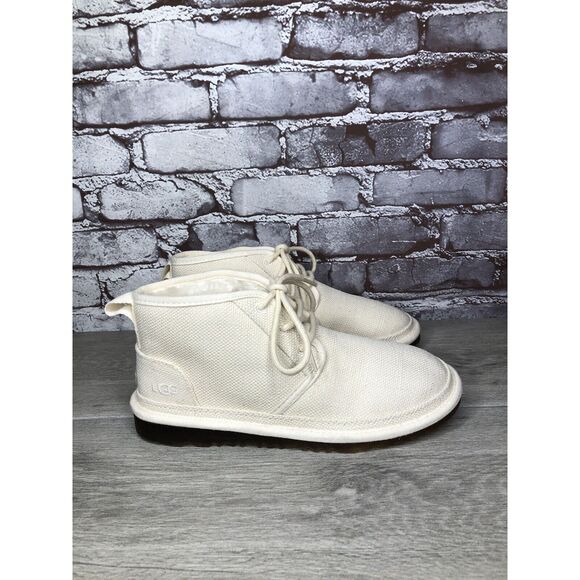UGG Neumel Natural White Ankle Lace Up Chukka Boots Men’s Sz 7M US/40EU 1117613 main image 5